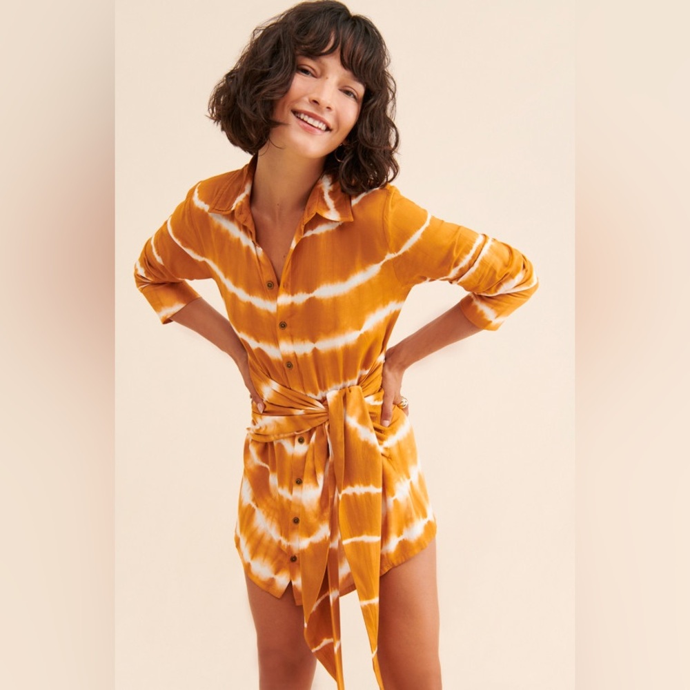 Jen’s Pirate Booty Dress XS Orange Tie Dye